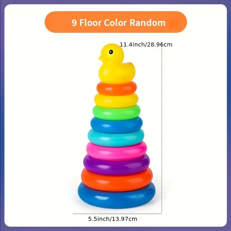 Colourful Stacking Tower Rings